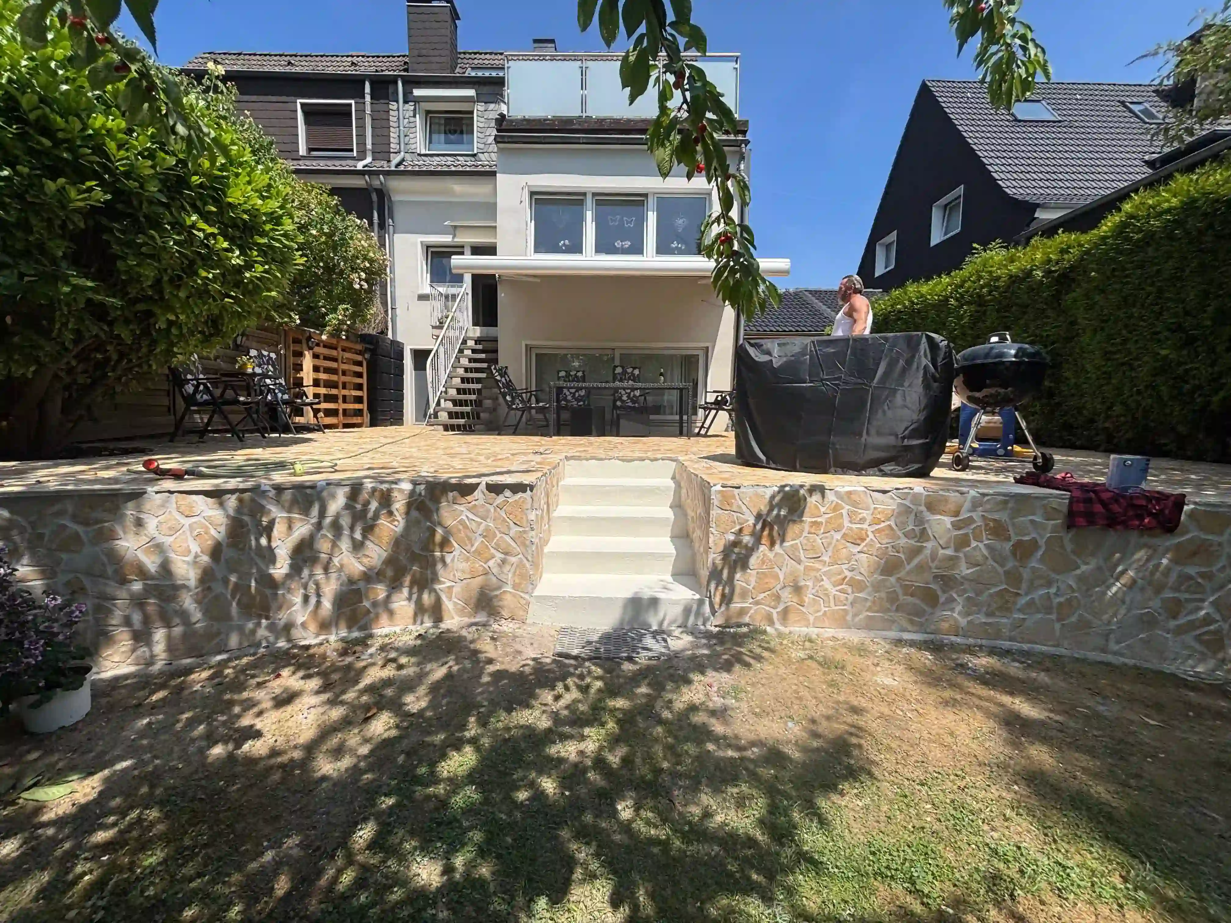 Terrassenplatten Nachher