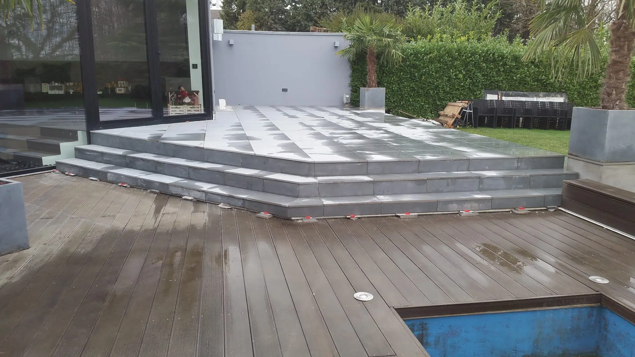 Natursteinmauer Nachher