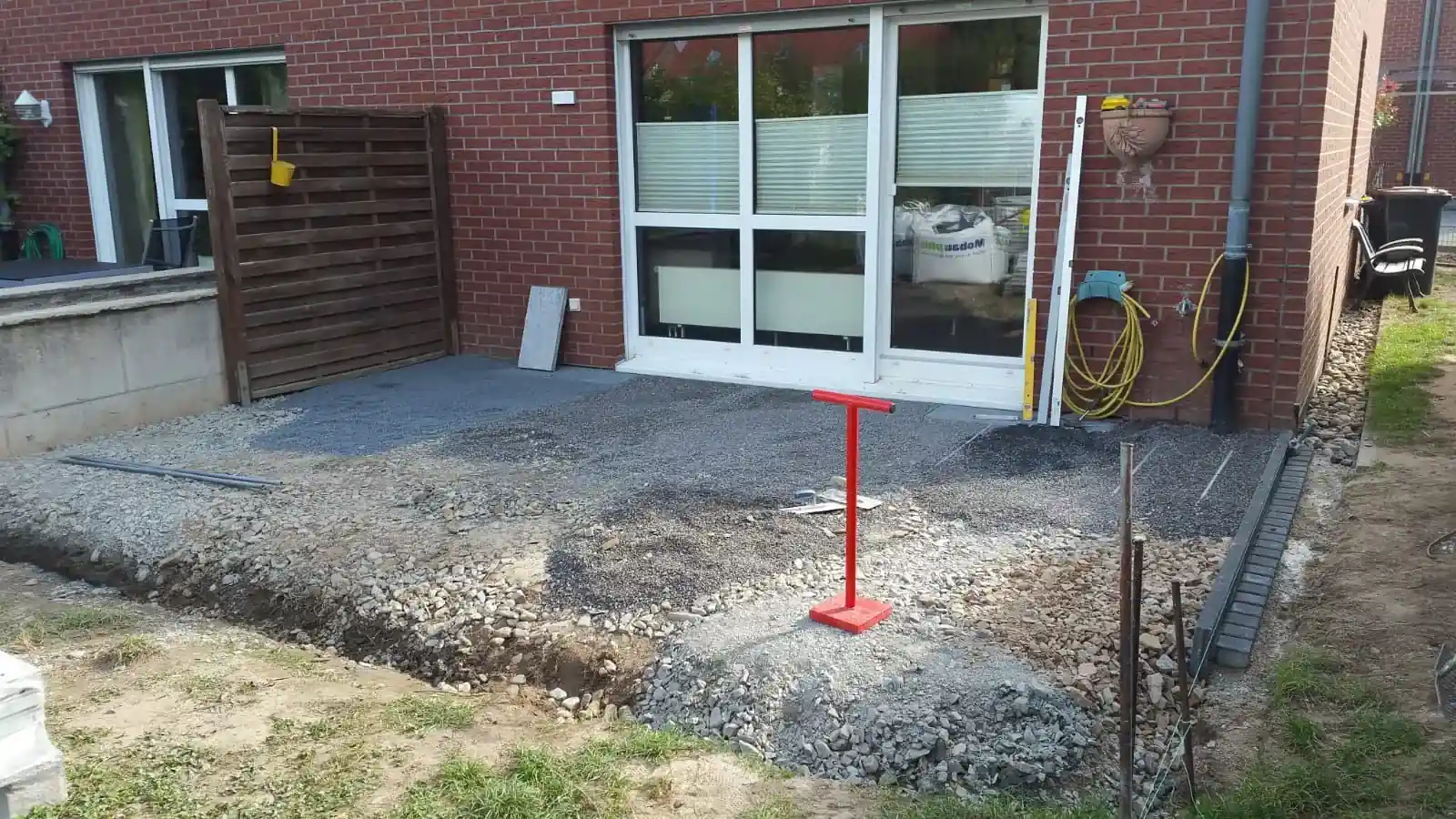 Pflasterstein Vorher